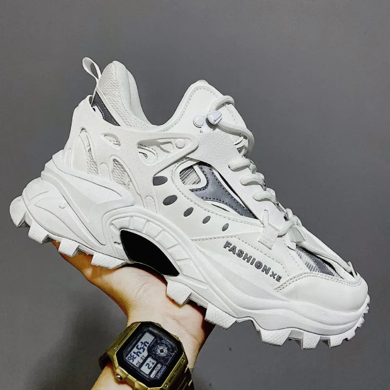 Men's Vulcanized Shoes Luxury Sneakers Harajuku Chunky Sneakers Autumn Running Footwear Male High Fashion Zapatos Hombre