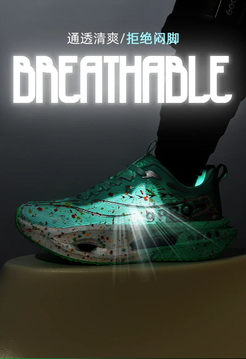 Running Shoes Speciality Carbon Board Marathon Men Sports Breathable Lightweight Women's Comfortable Athletic Nonskid Sneakers
