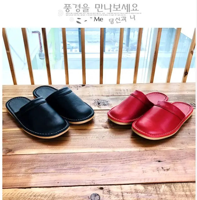 Inexpensive slippers house men indoor slides shoes big size 47 48 man mules closed toe faux leather slippers unisex couple shoes