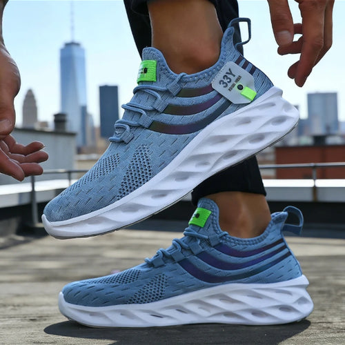 Casual Sports Running Shoes for Men Lightweight Casual Sports Shoes Comfort Athletic Nonskid Sneakers Outdoor Tenis Para Hombre