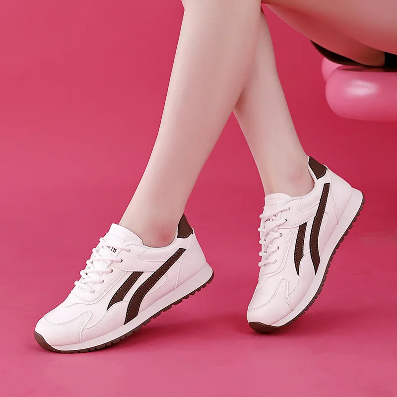 Plus Size Women White Shoes Female Spring New Style Female Student Casual Sports Versatile Sneakers Women Forrest Gump Shoes