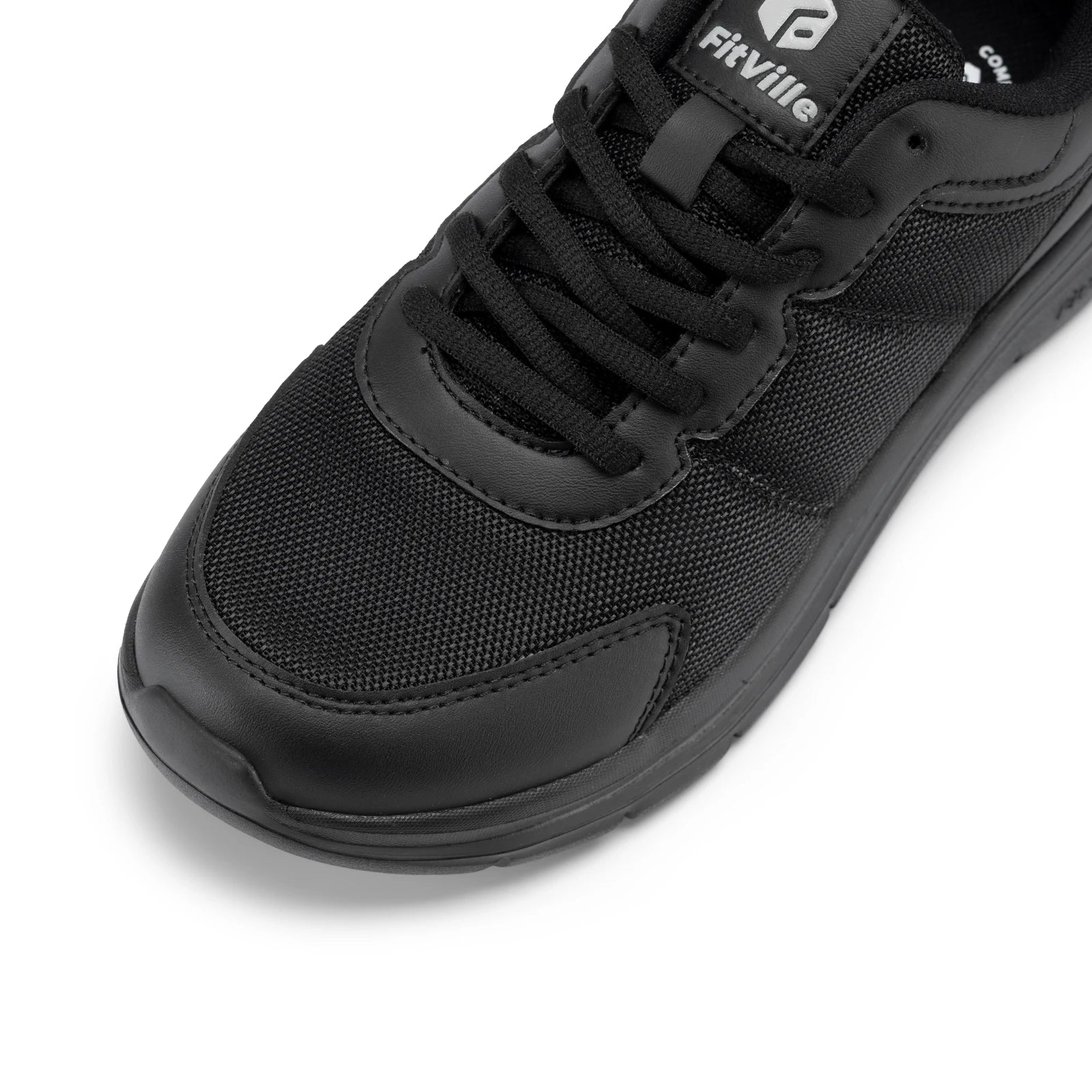 FitVille Men's Walking Shoes Wide Width Max Cushioning Lightweight Sneakers Casual Shoes for Plantar Fasciitis Pain Relief
