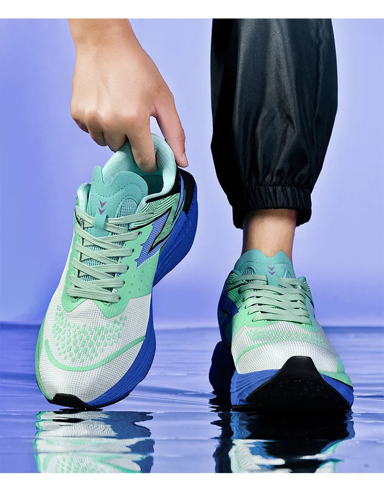 Running Shoes Carbon Board Speciality Marathon Men Sports Breathable Lightweight Women's Comfortable Athletic Nonskid Sneakers
