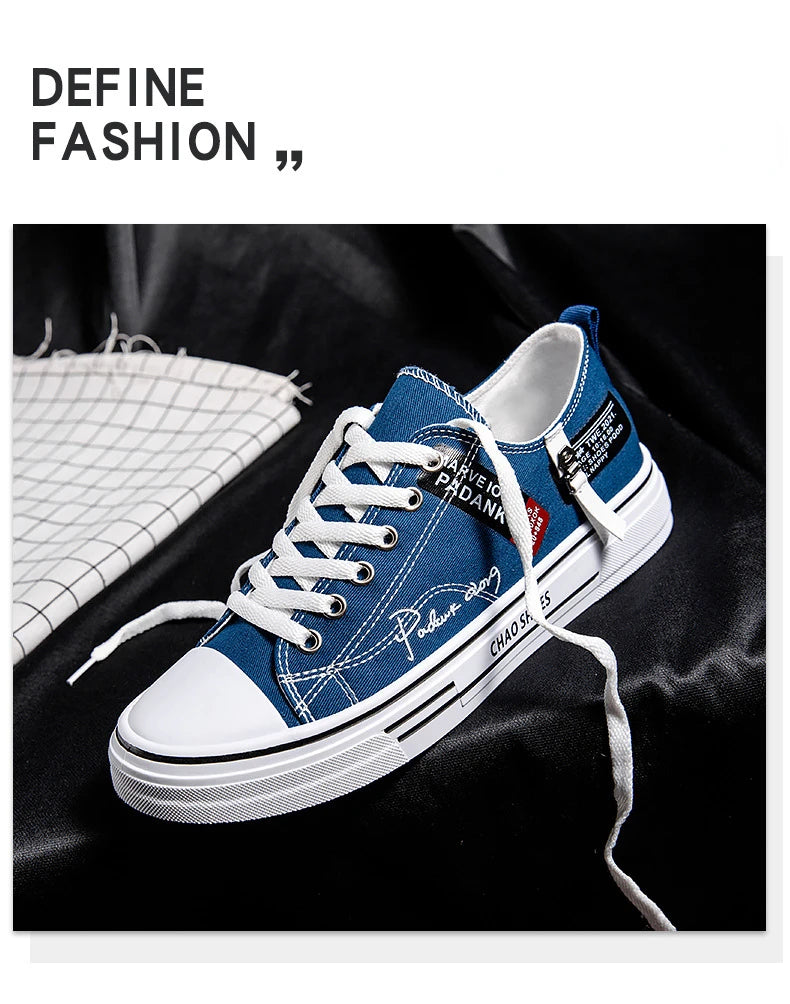 Fashion Men's Canvas Shoes Summer Breathable Men Casual Shoes Outdoor High Quality Sneakers Comfortable Low-Top Men tennis Shoes