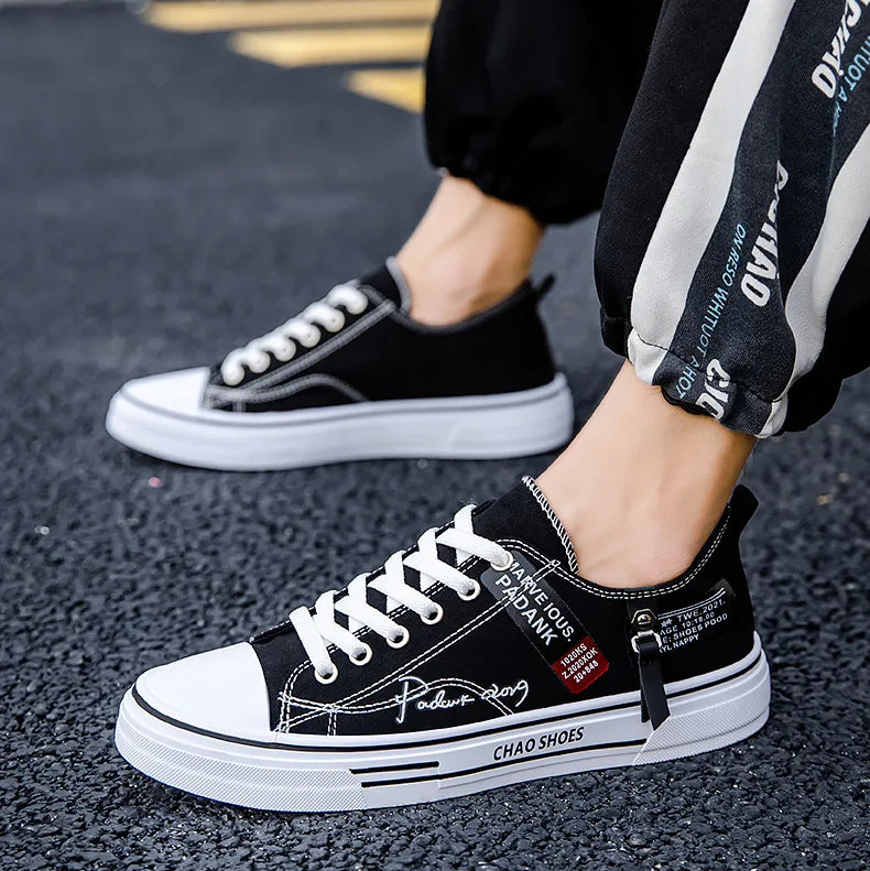 Fashion Men's Canvas Shoes Summer Breathable Men Casual Shoes Outdoor High Quality Sneakers Comfortable Low-Top Men tennis Shoes