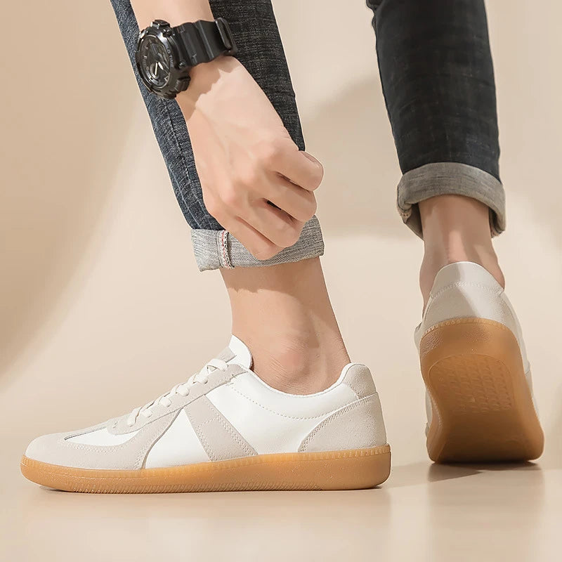 Luxury Designer Brand Women's Shoes 2025 Spring New Flat Casual Shoes PU Leather Breathable Fabric Comfortable Fashion Sneakers