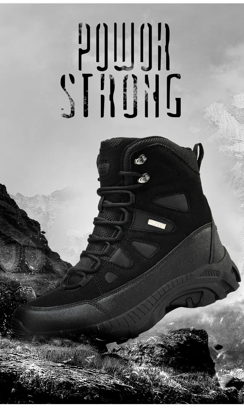 Men Tactical Boots Lace Up Military Army Boot Unisex Work Hiking Shoe Desert Waterproof Brand Climbing Shoe Male Ankle Size Plus