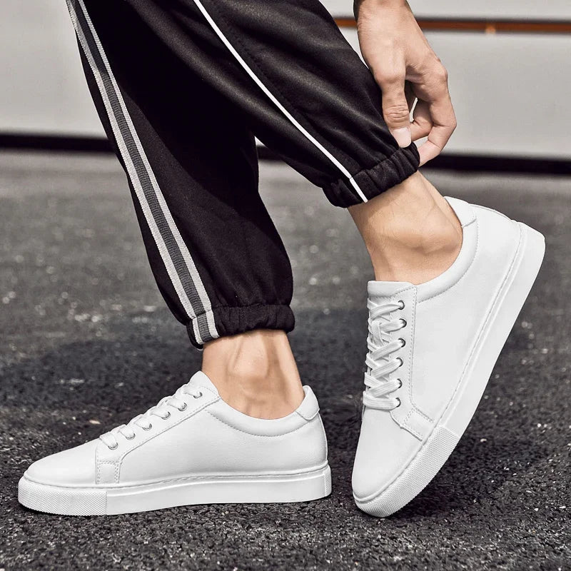 Luxury Brand Men's Sneakers Genuine Leather Casual Shoes Leisure Walk Men Shoes All-match Outdoor Skateboard Footwear For Male
