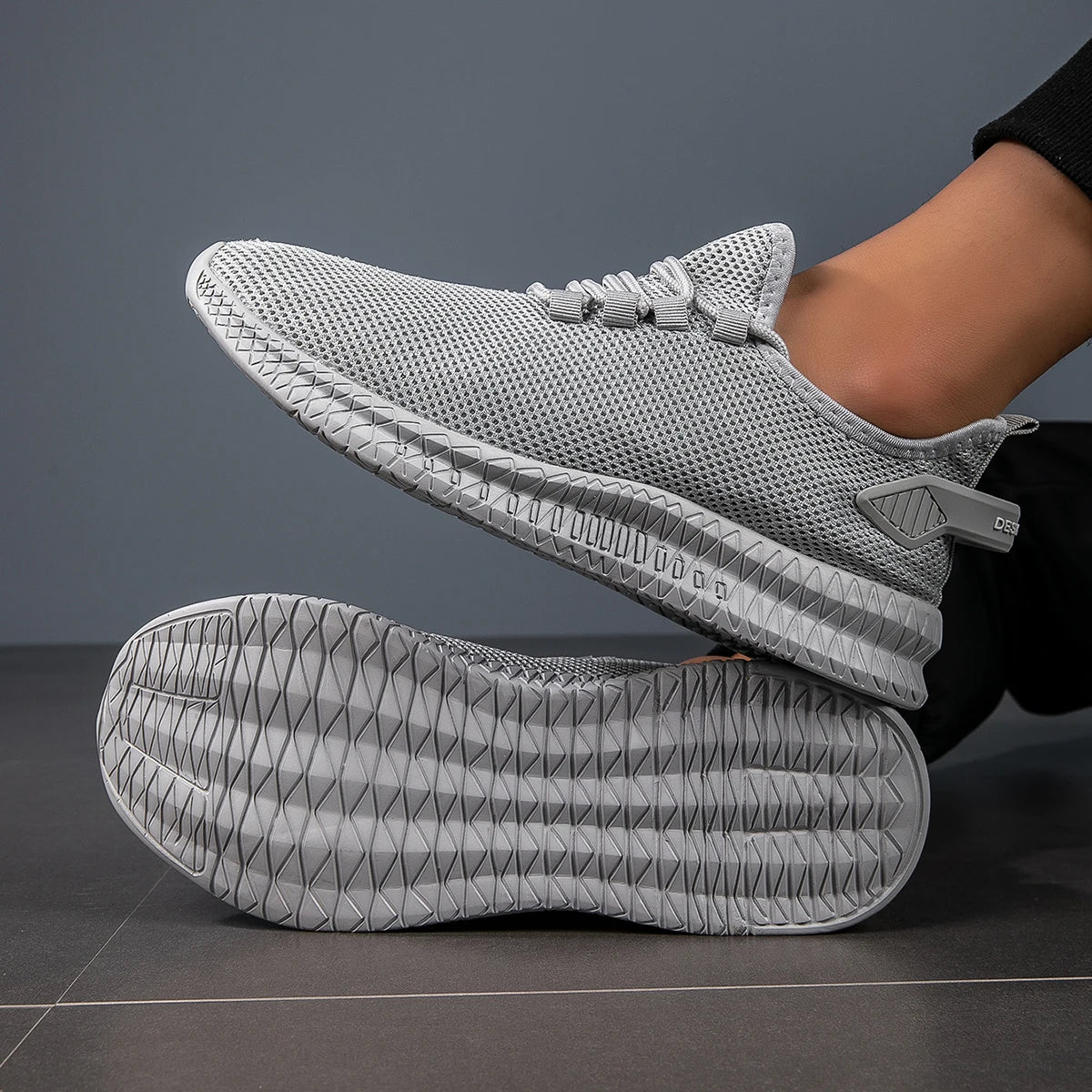 YRZL Mens Running Breathable Lightweight Sneakers Men Casual Sports Shoes Anti Slip Walking Shoes Comfortable Gym Training Shoes