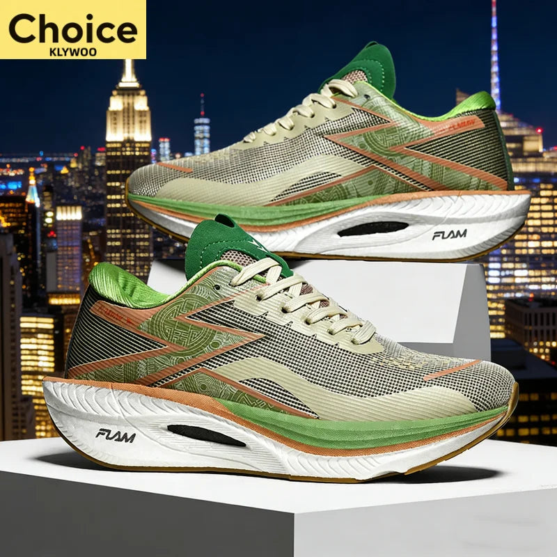Running Shoes Carbon Board Speciality Marathon Men Sports Breathable Lightweight Women's Comfortable Athletic Nonskid Sneakers