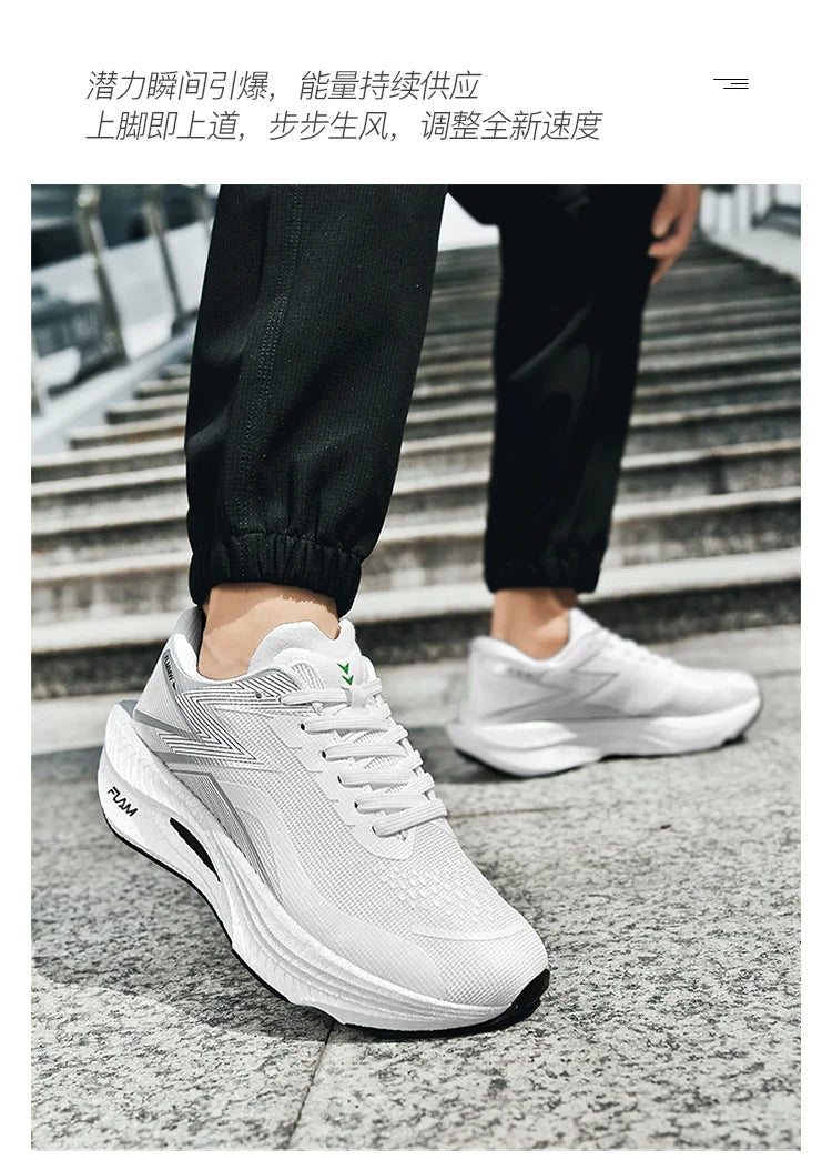 Running Shoes Carbon Board Speciality Marathon Men Sports Breathable Lightweight Women's Comfortable Athletic Nonskid Sneakers