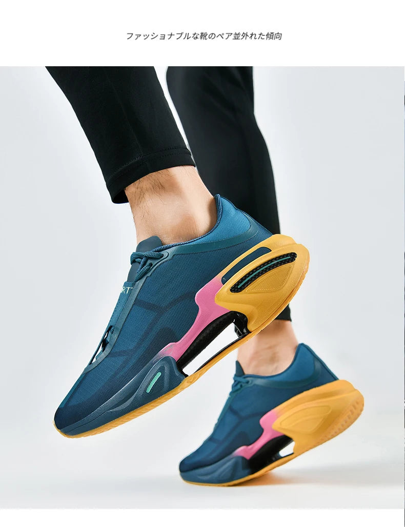 Men's Basketball Shoes Breathable Cushioning Non-Slip Wearable Runing Shoes Gym Training Athletic Basketball Sneakers for Women