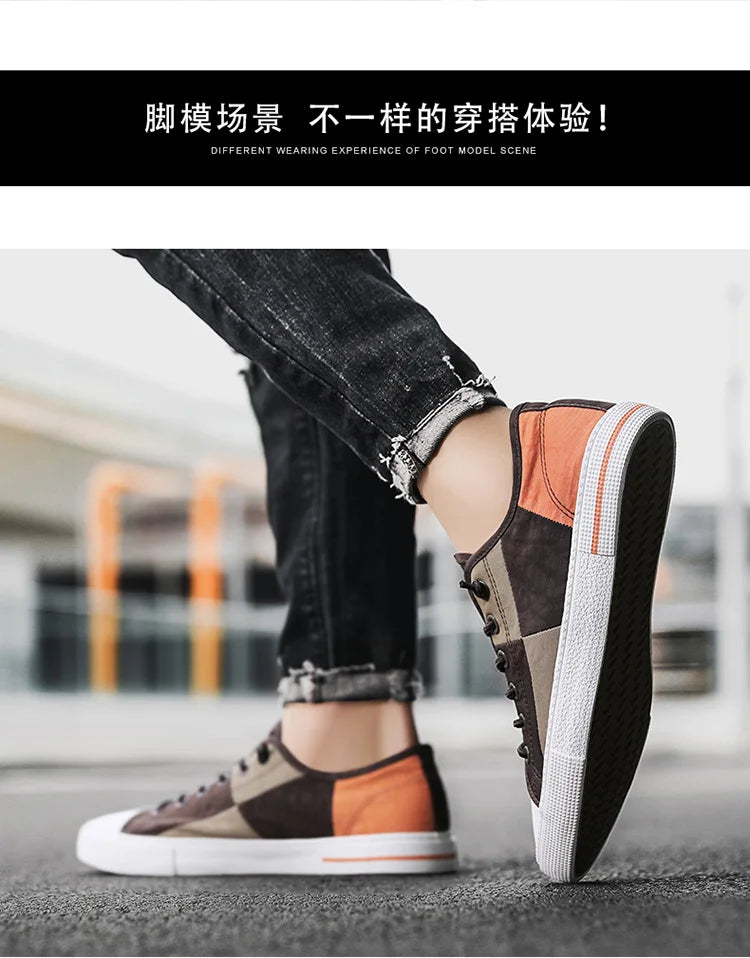 Men Sneakers Casual Shoes Men Flat Brand Fashion Canvas Shoes Comfortable Driving Tennis Sports Shoes Student