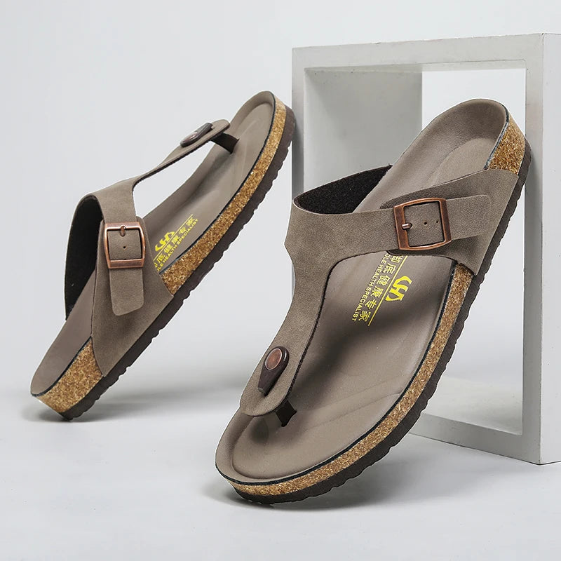 Big Size Mens Flip Flops Microfiber Leather Slippers Clogs Chanclas Hombre Chinelo Masculino Claquette Homme Summer Casual Shoes