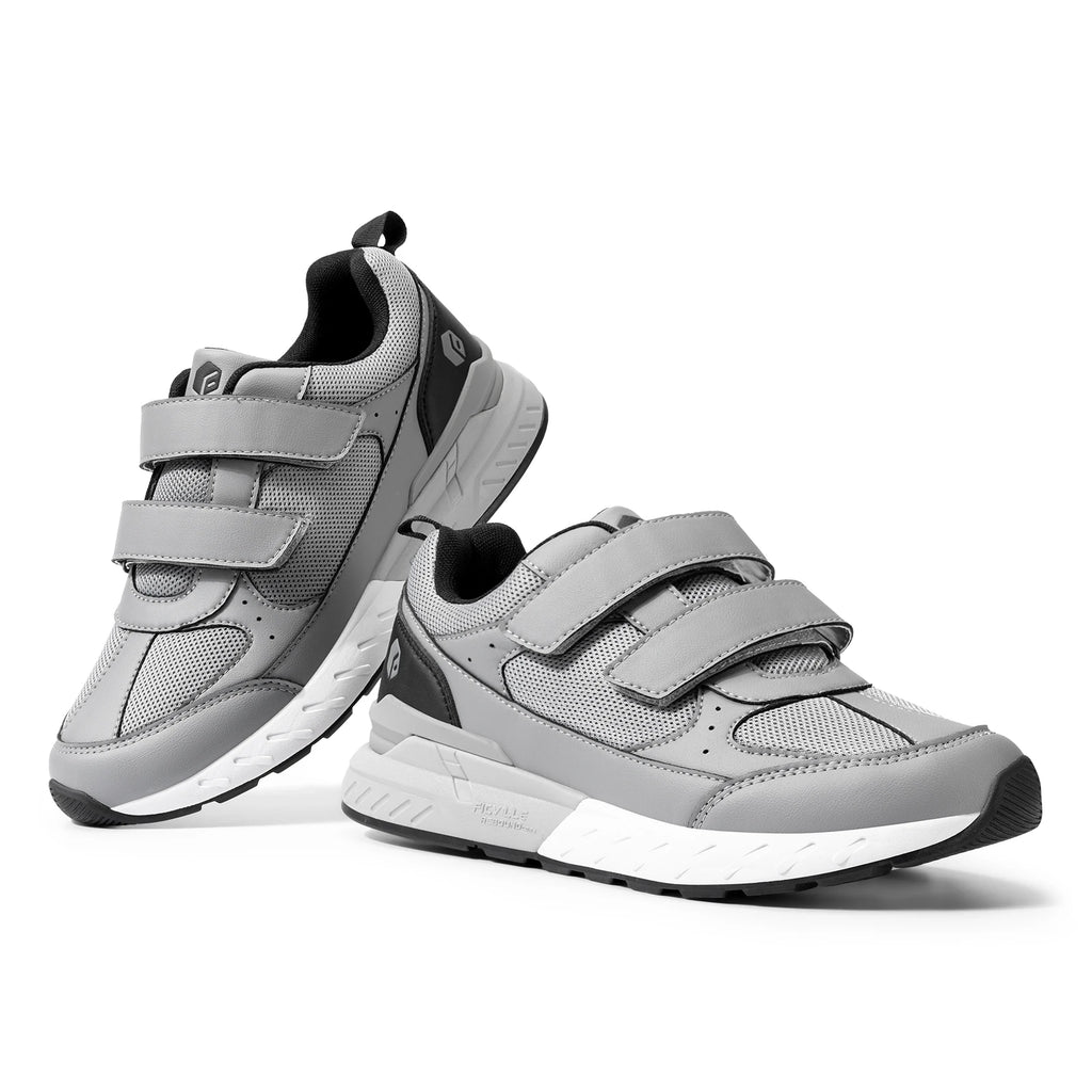 FitVille Diabetic Shoes for Men Extra Wide Width Adjustable Closure Walking Shoes Slip-on Sneakers for Foot Pain Relief Swollen