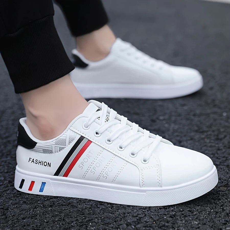 Men's lightweight casual sneakers. Everyday outdoor running and skate shoes for men. Sizes 39 to 48.