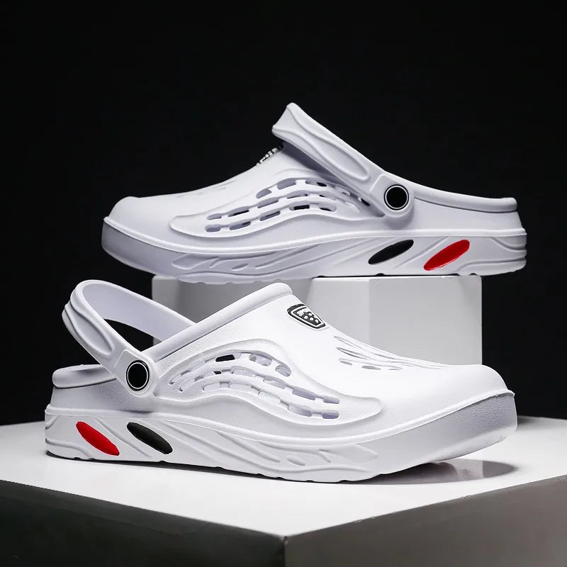 Male Slippers EVA Outdoor Vacation Simple Sandals Indoor Anti-slip Waterproof Clogs Off White Shose Summer Platform Shoes