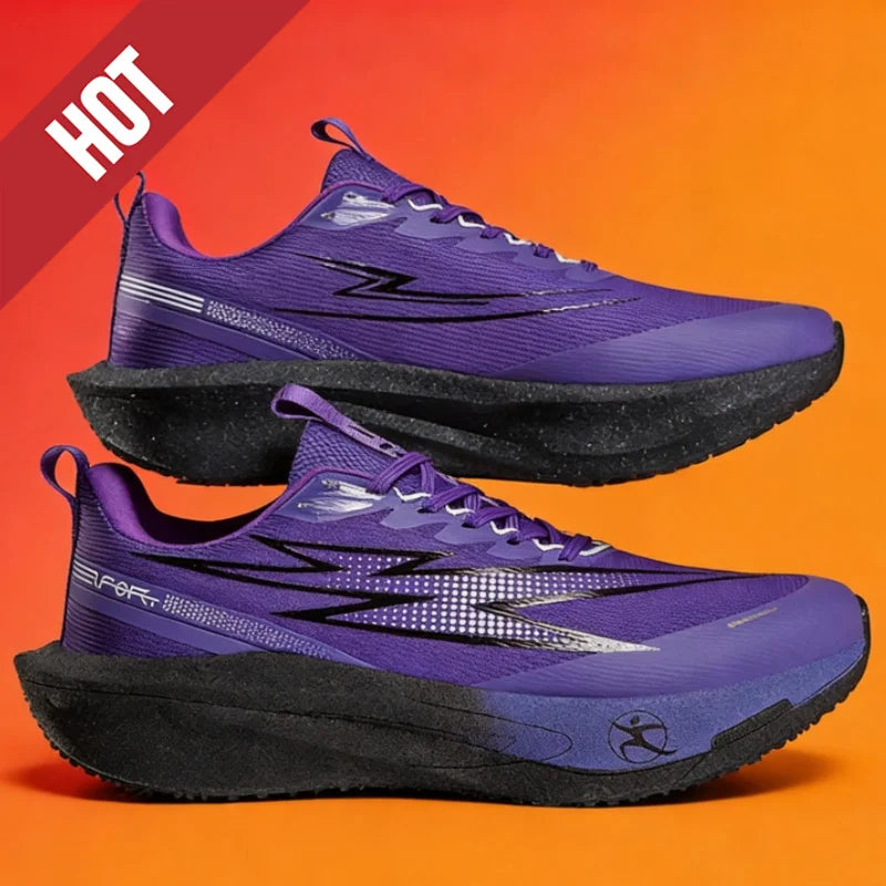 Running Shoes Marathon Carbon Board Air Cushion Men Sports Breathable Lightweight Women's Comfortable Athletic Nonskid Sneakers