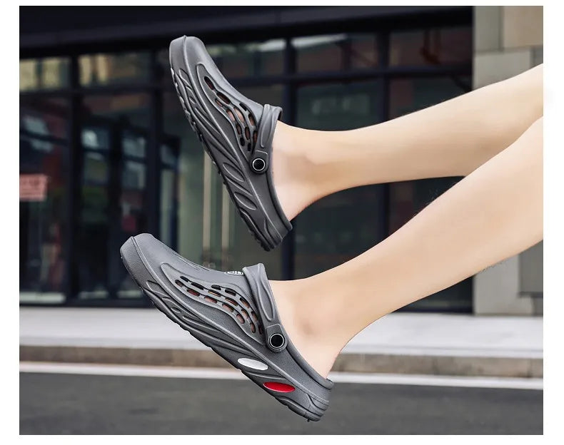 Male Slippers EVA Outdoor Vacation Simple Sandals Indoor Anti-slip Waterproof Clogs Off White Shose Summer Platform Shoes