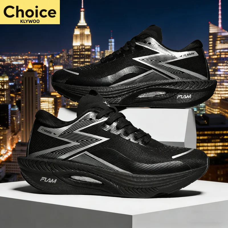 Running Shoes Carbon Board Speciality Marathon Men Sports Breathable Lightweight Women's Comfortable Athletic Nonskid Sneakers