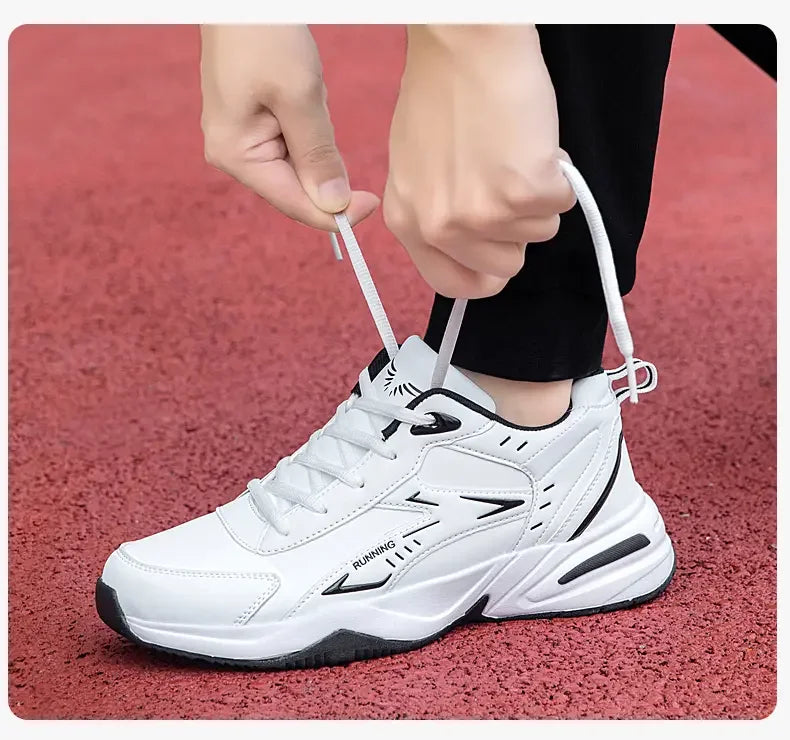Chunky Sneaker for Men Thick Sole Versatile 2025 New Trend Mesh Lace Up Breathable Casual Sports Shoes Increased Soft Soles