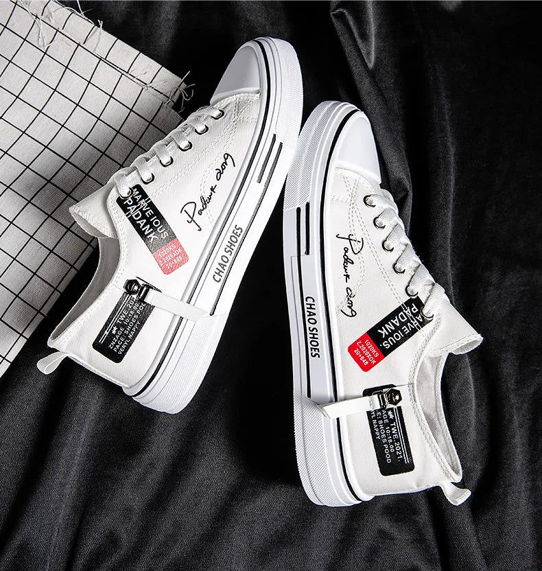 Fashion Men's Canvas Shoes Summer Breathable Men Casual Shoes Outdoor High Quality Sneakers Comfortable Low-Top Men tennis Shoes
