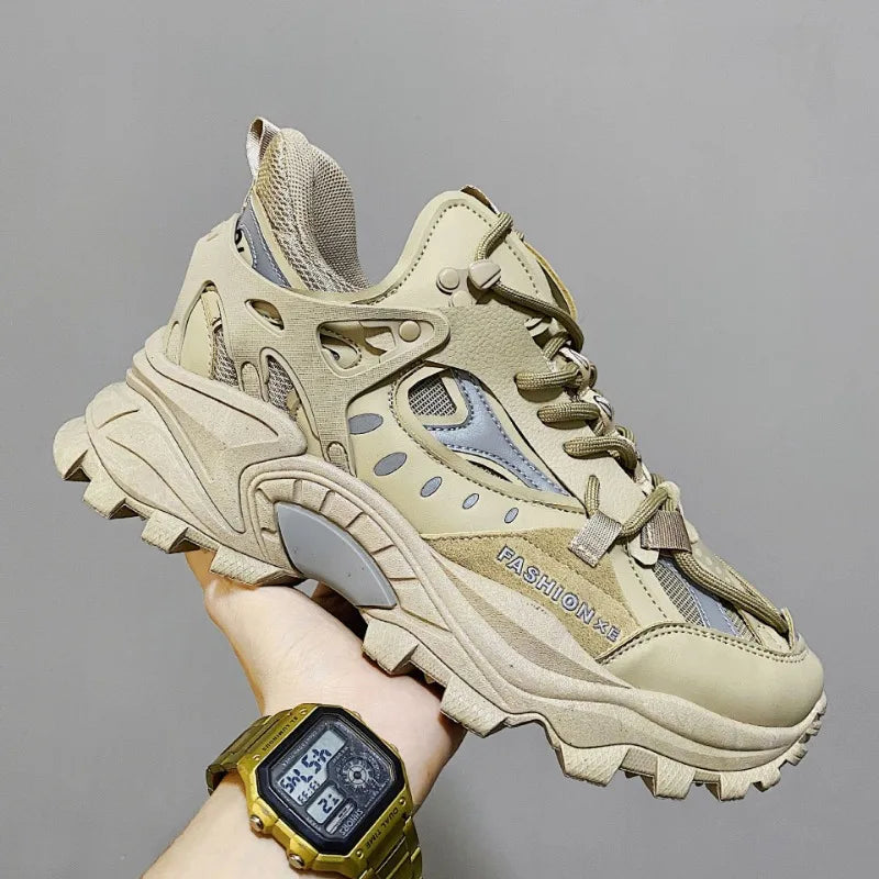 Men's Vulcanized Shoes Luxury Sneakers Harajuku Chunky Sneakers Autumn Running Footwear Male High Fashion Zapatos Hombre