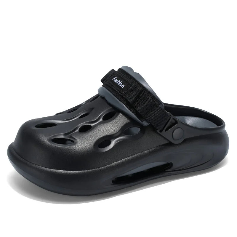 Couple Style Men's and Women's Summer Outdoor Hollow Anti-Slip Beach Shoes, Anti-Odor Dual-Purpose Sandals and Slippers