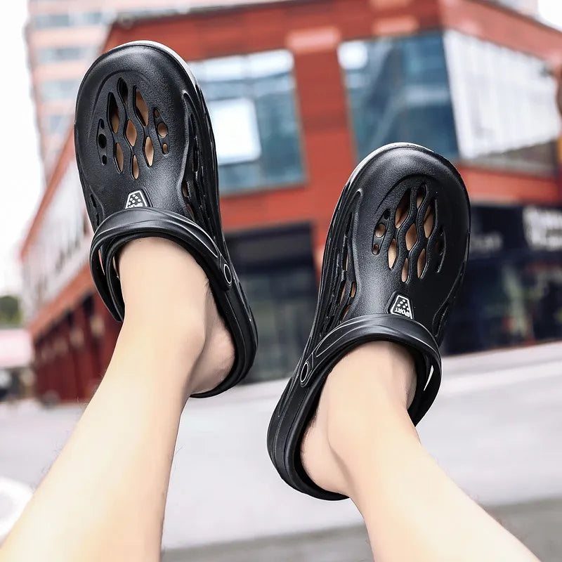 Male Slippers EVA Outdoor Vacation Simple Sandals Indoor Anti-slip Waterproof Clogs Off White Shose Summer Platform Shoes