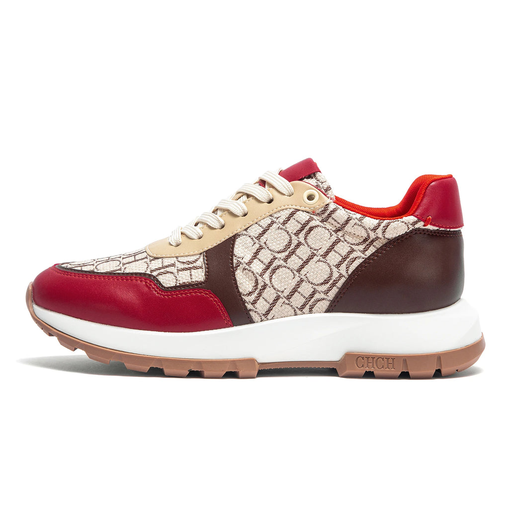 Women's Vulcanized Shoes 2025 Winter New Anti slip Outdoor Walking Shoes Wine Red Women's Shoes