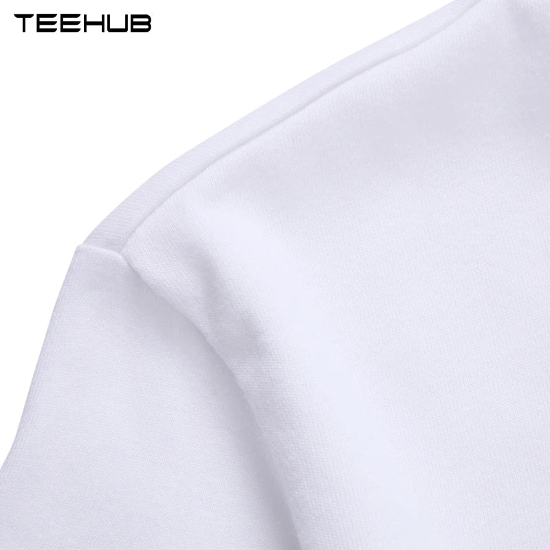 TEEHUB Mountain Sunset Brushstrokes Men T-Shirt African Safari Sunset T Shirts Short Sleeve Tshirts Geometric Harajuku Tee