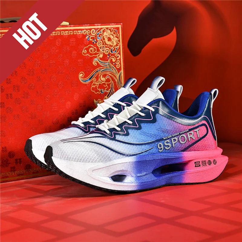 Running Shoes Carbon Board Speciality Marathon Men Sports Breathable Lightweight Women's Comfortable Athletic Nonskid Sneakers