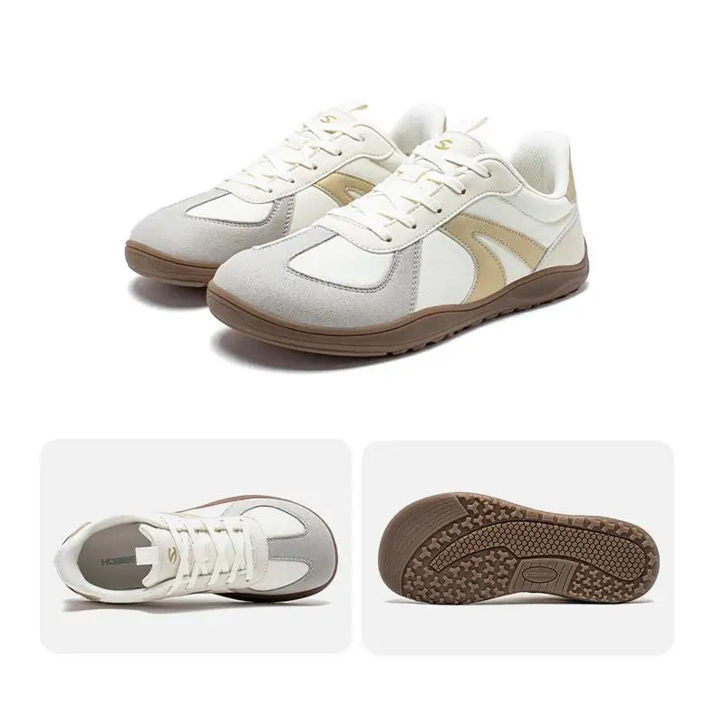 HOBIBEAR Wide Toe Barefoot Shoes Mens Womens Zero Drop Minimalist Sneakers Retro Outdoor Walking Shoes