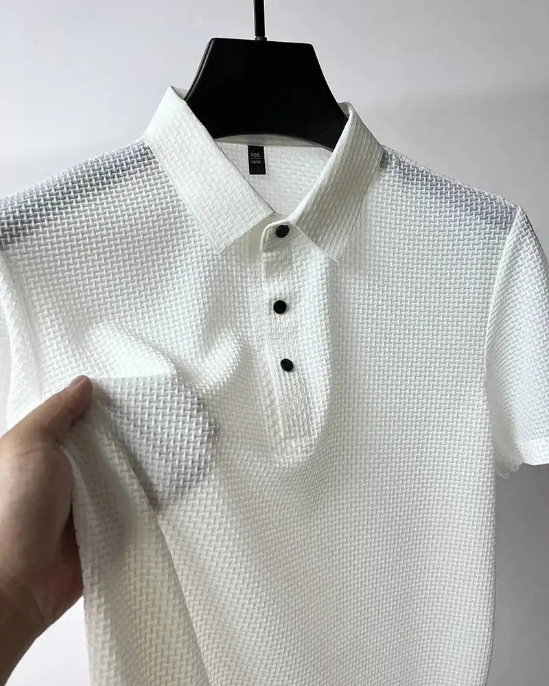 New Men's Polo Short sleeved Goldwing GL1800 Japan Motocycles Tee Ice Silk Breathable Fashion T-Shirt Male Clothes Lapel Tops