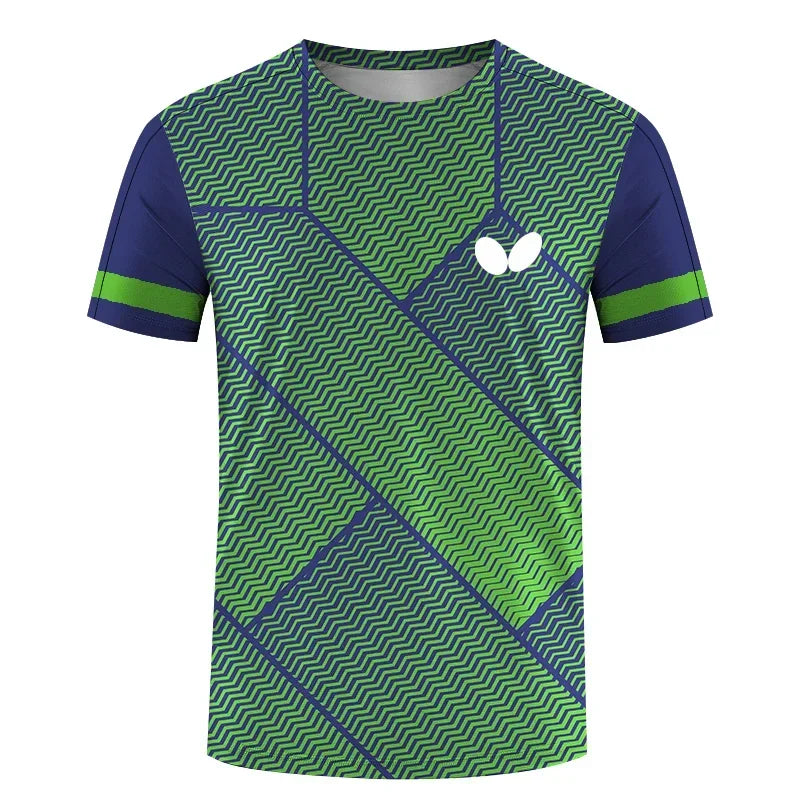 Men's short-sleeve, round-neck T-shirt, 3D, quick-drying, printed prom dress style, loose, breathable, comfortable, Summer