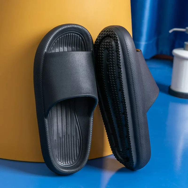 Big Size 48 49 Men Slippers Women Soft EVA Platform Thick Sole Slides Summer Beach Sandals Couples Home Anti-Slip Bathroom Shoes