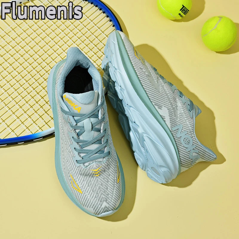Men Sports Running Shoes Casual Carbon Plate Marathon Breathable Lightweight Women's Comfortable Athletic Nonskid Sneakers
