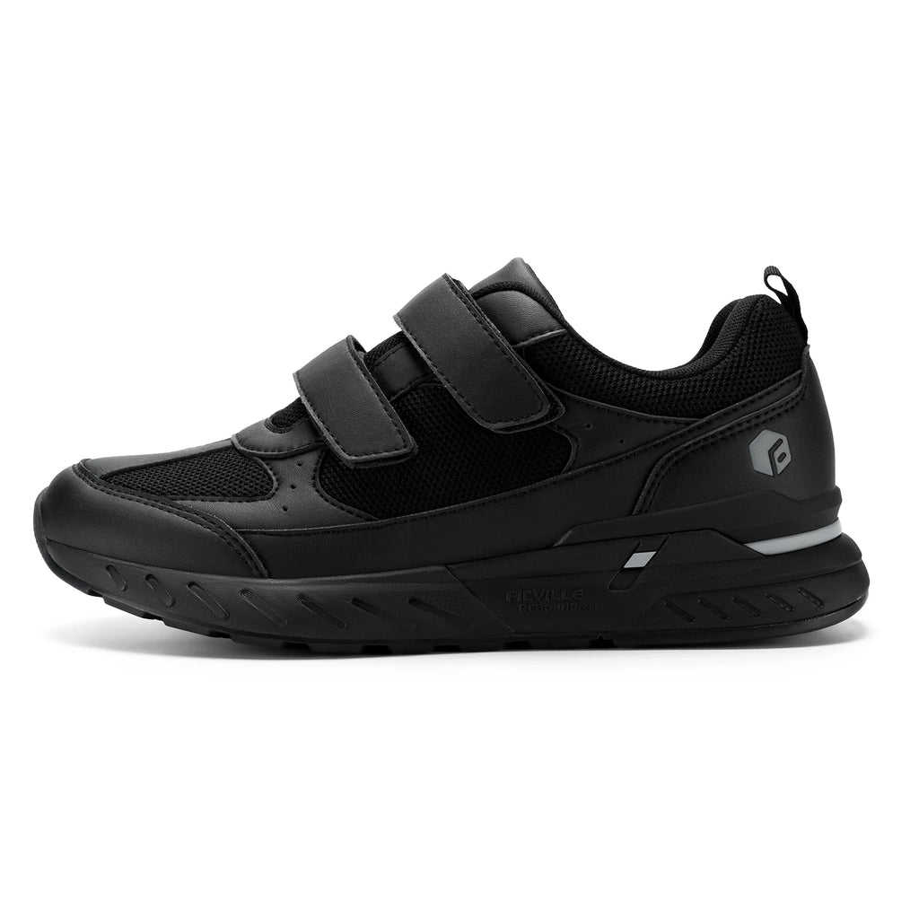 FitVille Diabetic Shoes for Men Extra Wide Width Adjustable Closure Walking Shoes Slip-on Sneakers for Foot Pain Relief Swollen