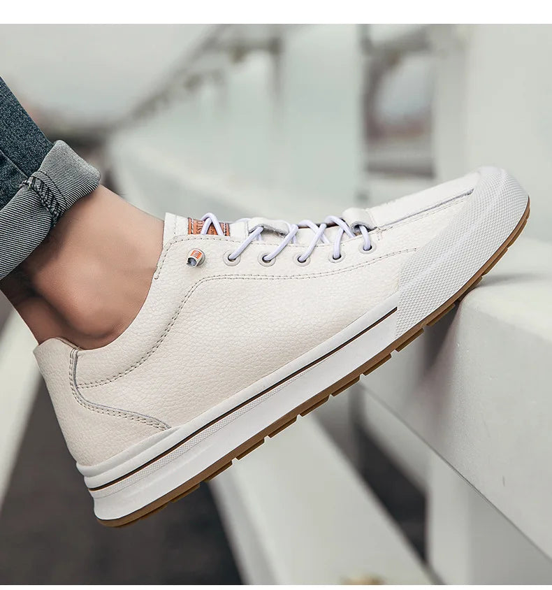 Genuine Leather Casual Shoes for Men 6CM Height Increase Sports Shoes High Quality Flats Shoes Male Brand Office Work Shoe
