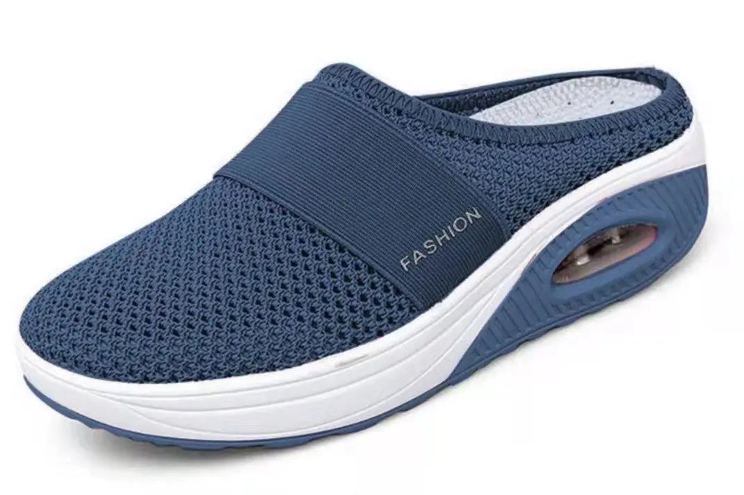 Slippers Women Wedge Premium Slippers Vintage Anti-slip Casual Female Platform Retro Shoes Plus Size Orthopedic Diabetic Sandals