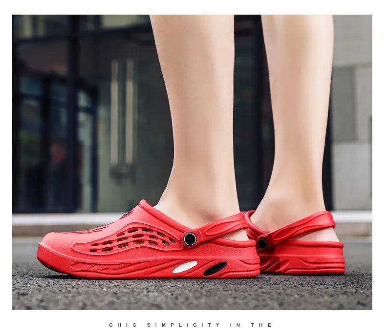 Male Slippers EVA Outdoor Vacation Simple Sandals Indoor Anti-slip Waterproof Clogs Off White Shose Summer Platform Shoes