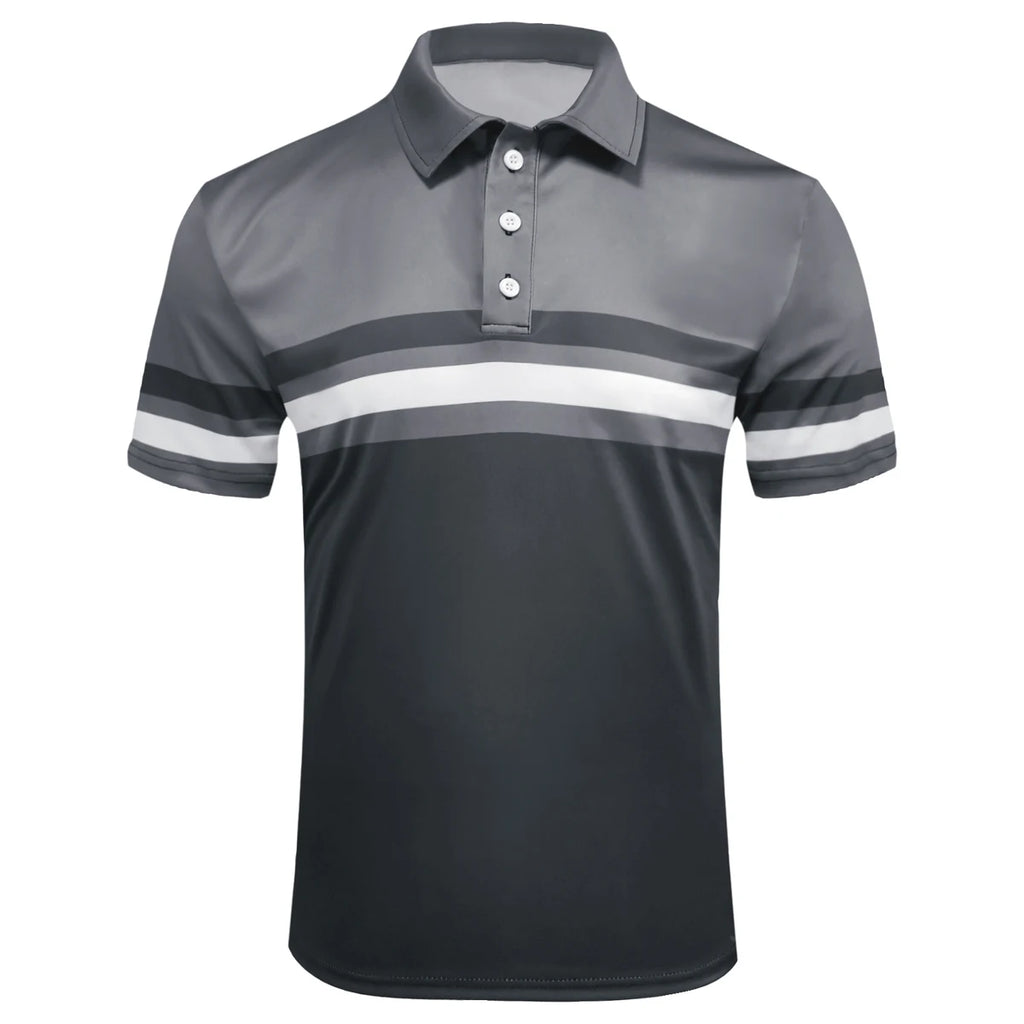 Men Summer Short Sleeve Spell Color Polo Shirt , Men Slim Fit Sport Golf Polo Shirt .