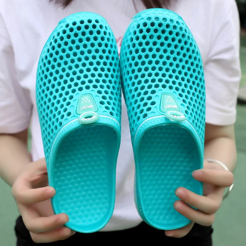 YRZL Men Slippers Lightweight Breathable Fashion Women Shower Slipper High Quality Beach Couple Flip Flop Swimming Shoes