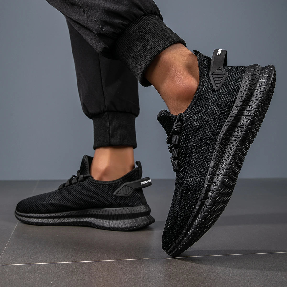 YRZL Mens Running Breathable Lightweight Sneakers Men Casual Sports Shoes Anti Slip Walking Shoes Comfortable Gym Training Shoes