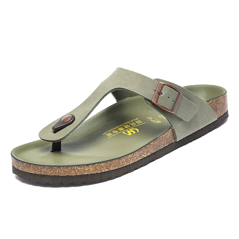 Big Size Mens Flip Flops Microfiber Leather Slippers Clogs Chanclas Hombre Chinelo Masculino Claquette Homme Summer Casual Shoes
