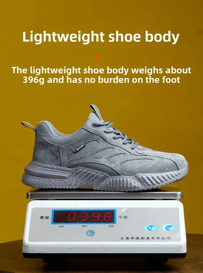 plastic toe cap safety shoes lightweight comfortable construction shoes for men protective work sneakers anti-slip work shoes