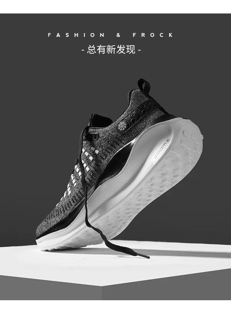 Men's breathable mesh thick-sole running shoes four season soft-sole non-slip outdoor casual sports shoes fashion light sneakers