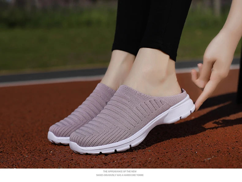 Men Slippers Summer Mesh Breathable Home Indoor Slippers Men Thick Bottom Slides Fashion Couple Walking Shoes Chanclas Hombre