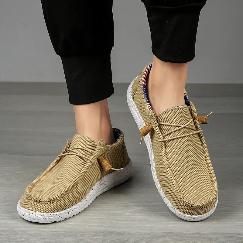 Canvas Loafers Comfortable Walking Flats for Man  Non Slip Soft Moccasins Sneakers Summer loafers Men Casual Shoes Slip on