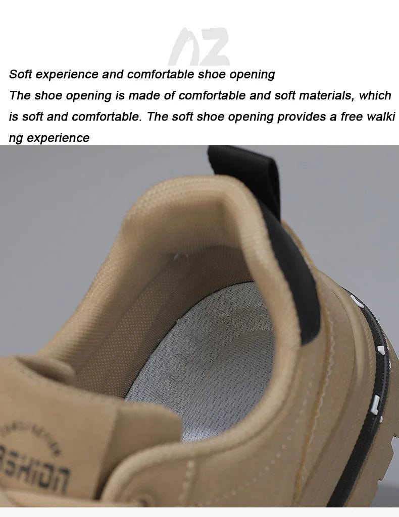 Oulylan Men's Luxury Running Shoes Breathable Skateboarding Shoes Black Thick Soled Comfortable Casual Sports Shoes Denim Boots